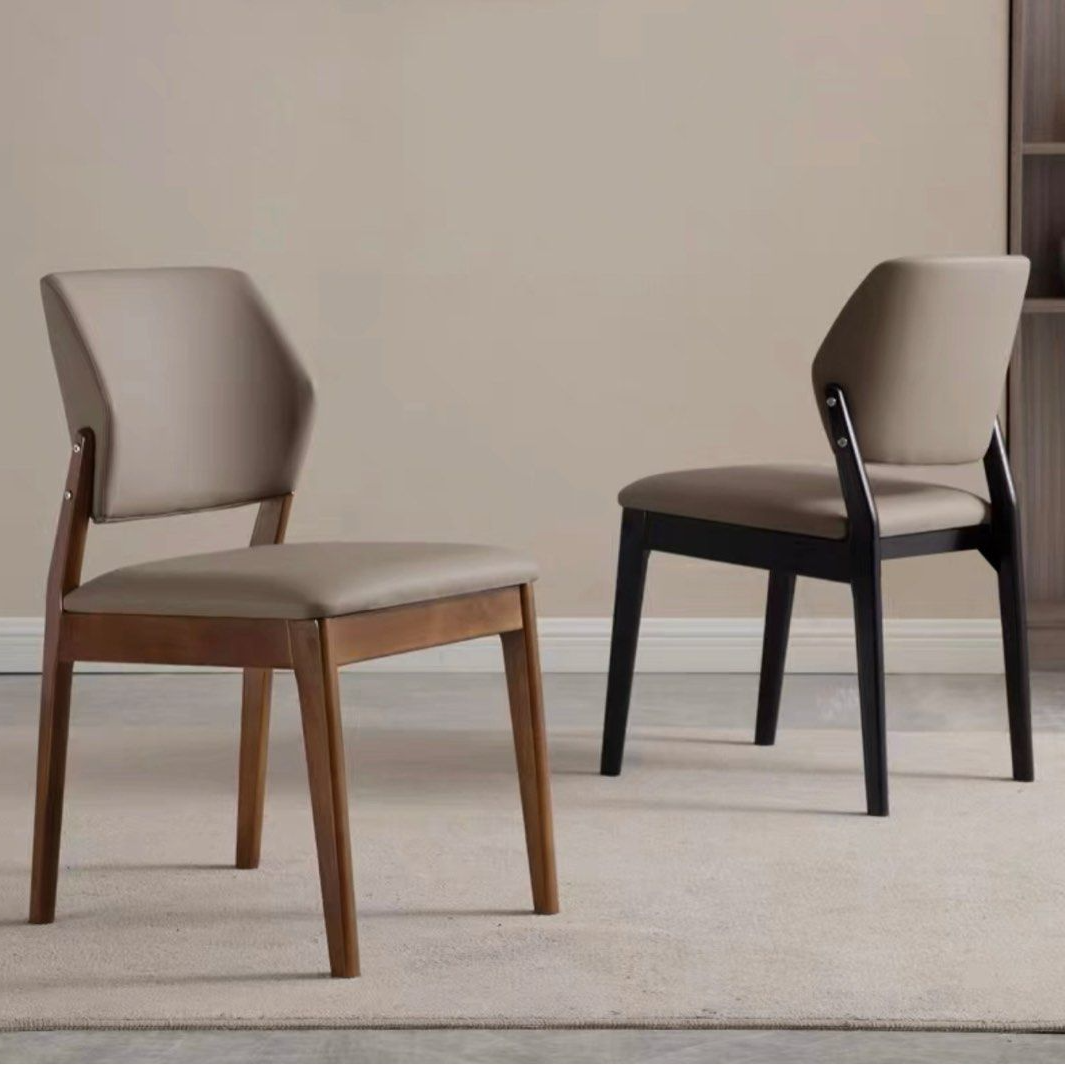 KINNEY Modern Leather Dining Chair - Radical Homes Singapore