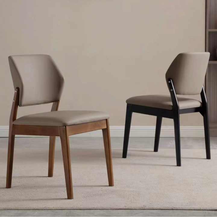 KINNEY Modern Leather Dining Chair - Radical Homes Singapore