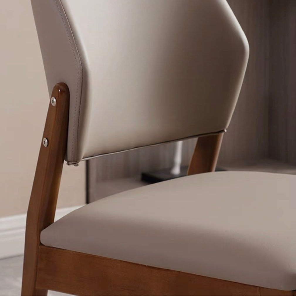 KINNEY Modern Leather Dining Chair - Radical Homes Singapore