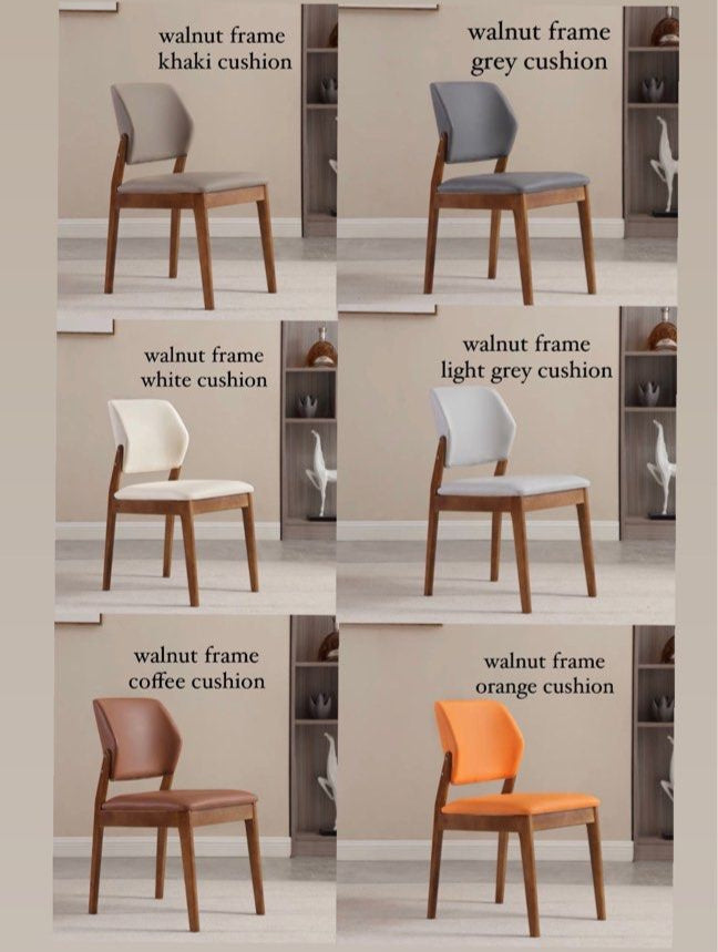 KINNEY Modern Leather Dining Chair - Radical Homes Singapore