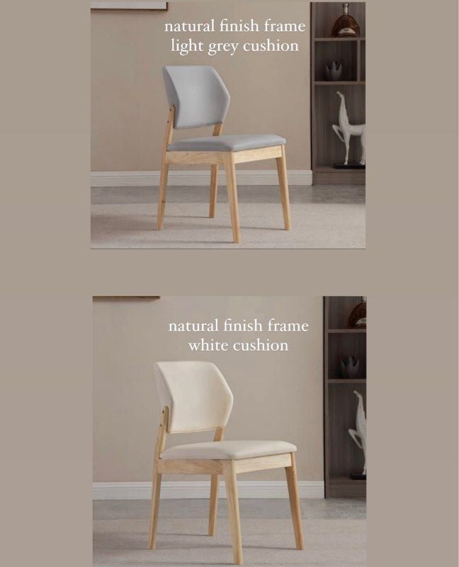 KINNEY Modern Leather Dining Chair - Radical Homes Singapore