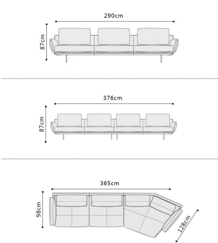 ORACINA Modern Angular Sectional Sofa - Radical Homes Singapore