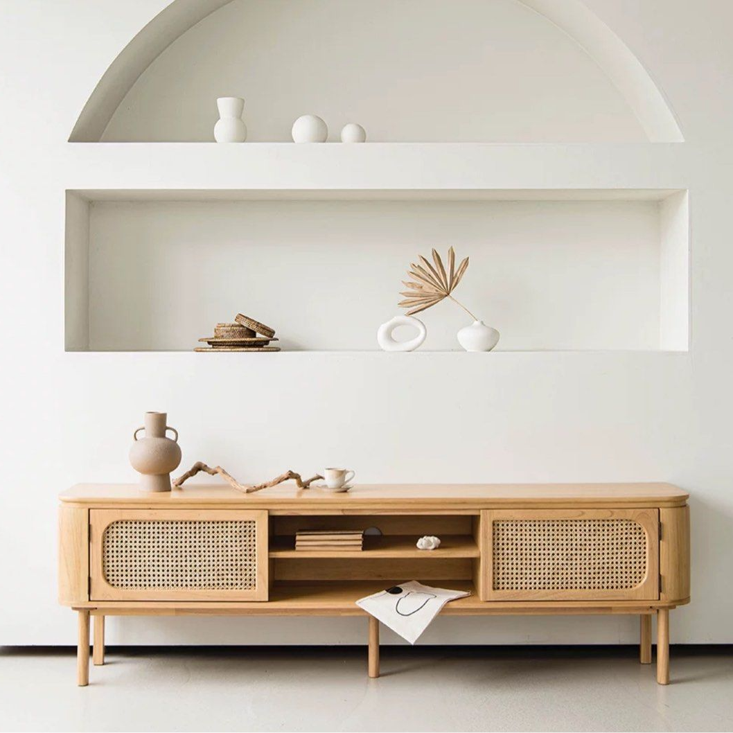 GARAN Rustic Solid Wood TV Console - Radical Homes Singapore