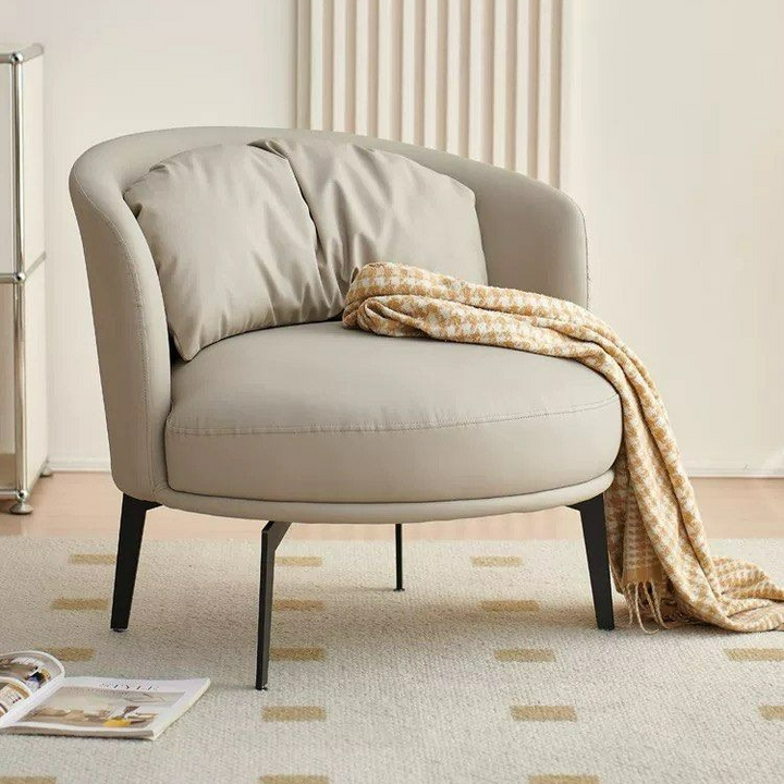 MASON Modern Leather Lounge Chair - Radical Homes Singapore