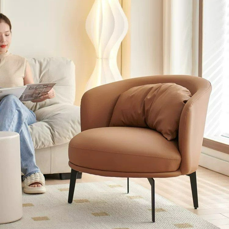 MASON Modern Leather Lounge Chair - Radical Homes Singapore