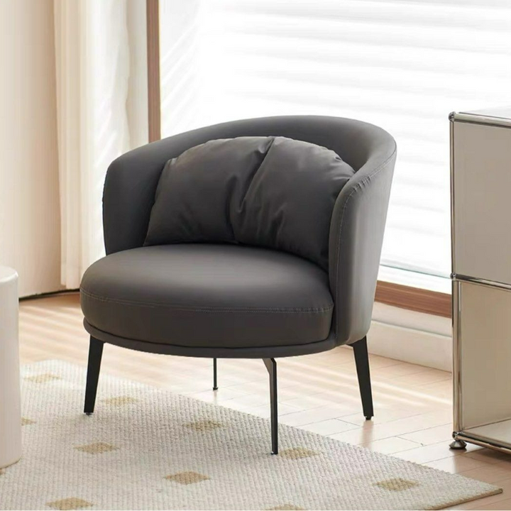 MASON Modern Leather Lounge Chair - Radical Homes Singapore