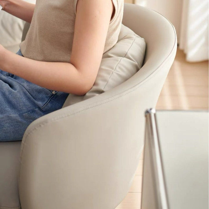 MASON Modern Leather Lounge Chair - Radical Homes Singapore