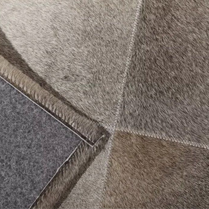 IRIDESSA Modern Cowhide Leather Rug - Cassa Haus Singapore
