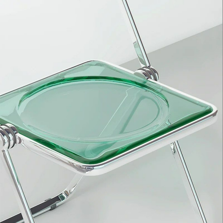 LYRQAVEN Acrylic Folding Dining Chair (Set of 2) - Cassa Haus Singapore