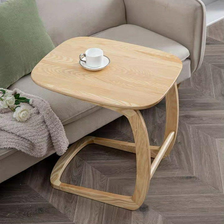 IRULAN Modern Solid Wood Side Table - Radical Homes Singapore