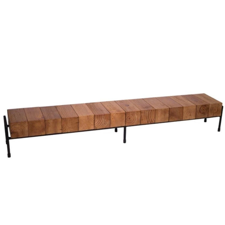 ZANDEL Rustic Solid Wood TV Console - Radical Homes Singapore