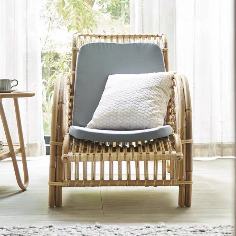 KAI Retro Rattan Lounge Chair - Radical Homes Singapore