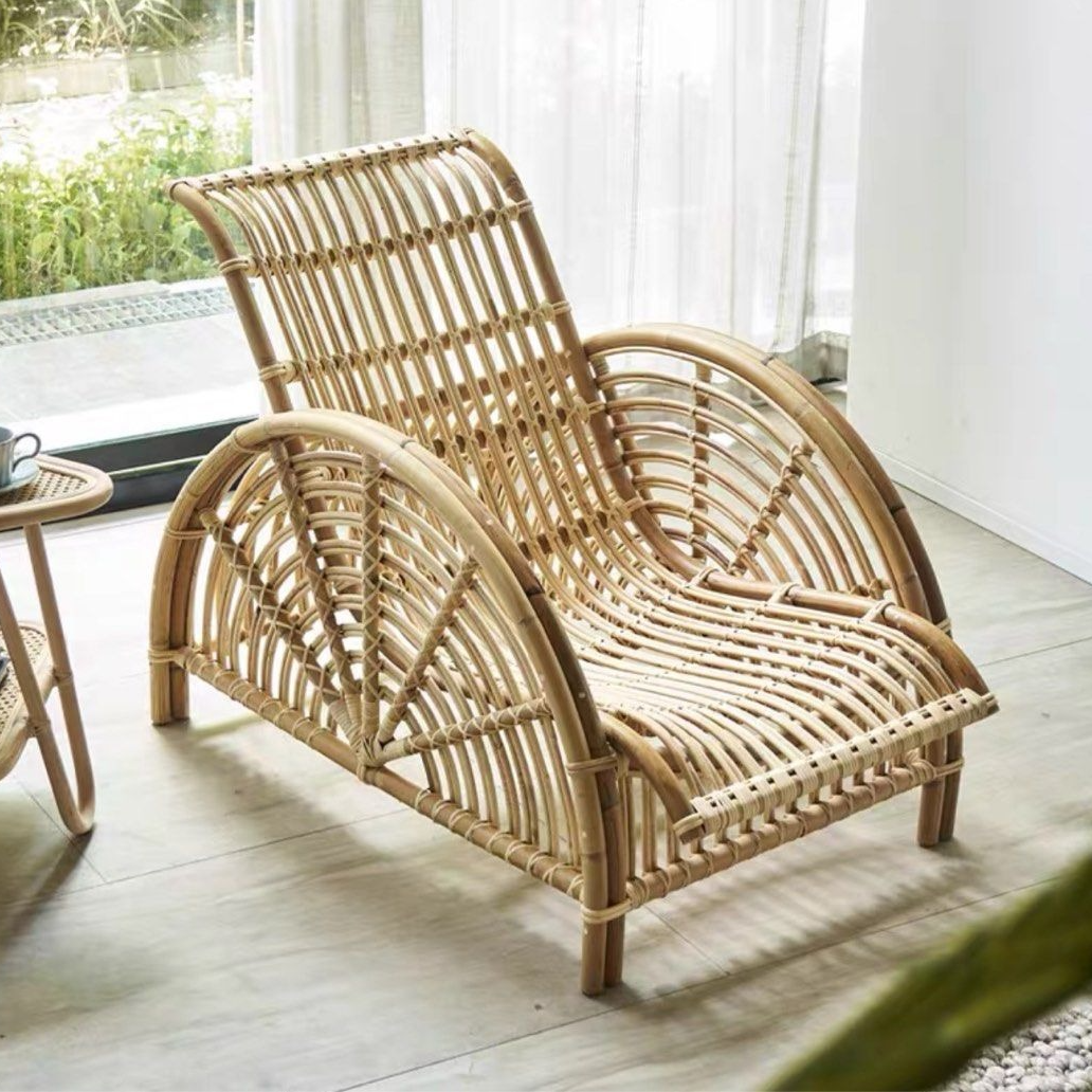 KAI Retro Rattan Lounge Chair - Radical Homes Singapore
