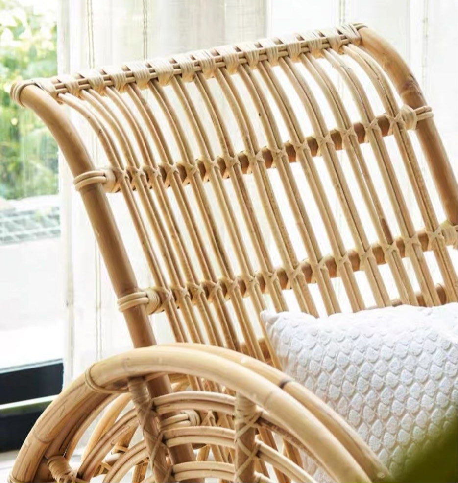 KAI Retro Rattan Lounge Chair - Radical Homes Singapore