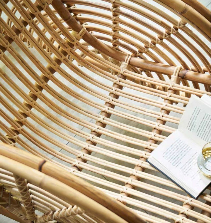 KAI Retro Rattan Lounge Chair - Radical Homes Singapore