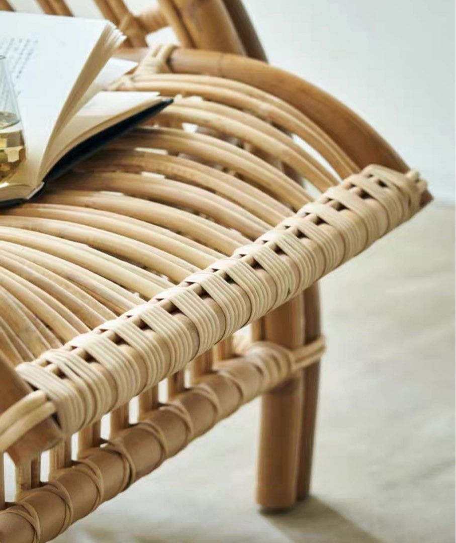 KAI Retro Rattan Lounge Chair - Radical Homes Singapore