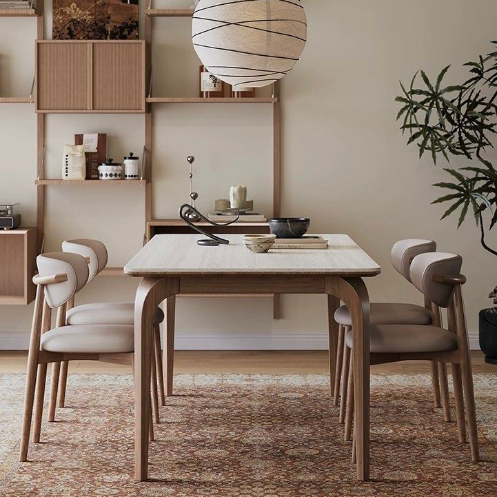 YONAS Modern Travertine Dining Table - Radical Homes Singapore
