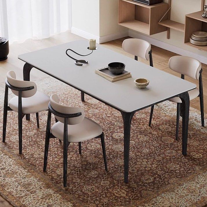 YONAS Modern Travertine Dining Table - Radical Homes Singapore