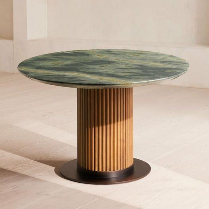 WESLEY Modern Oval Marble Dining Table - Radical Homes Singapore