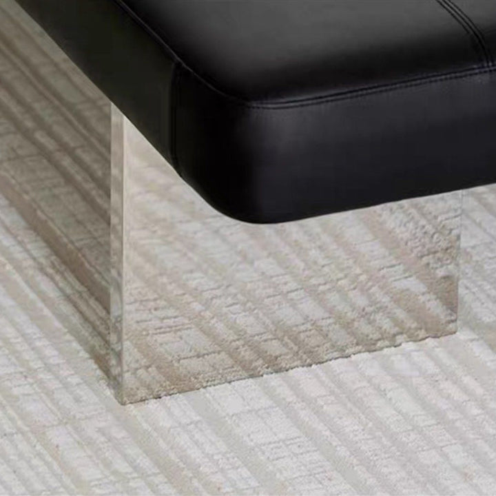EVANDRA Modern Leather Bench - Radical Homes Singapore