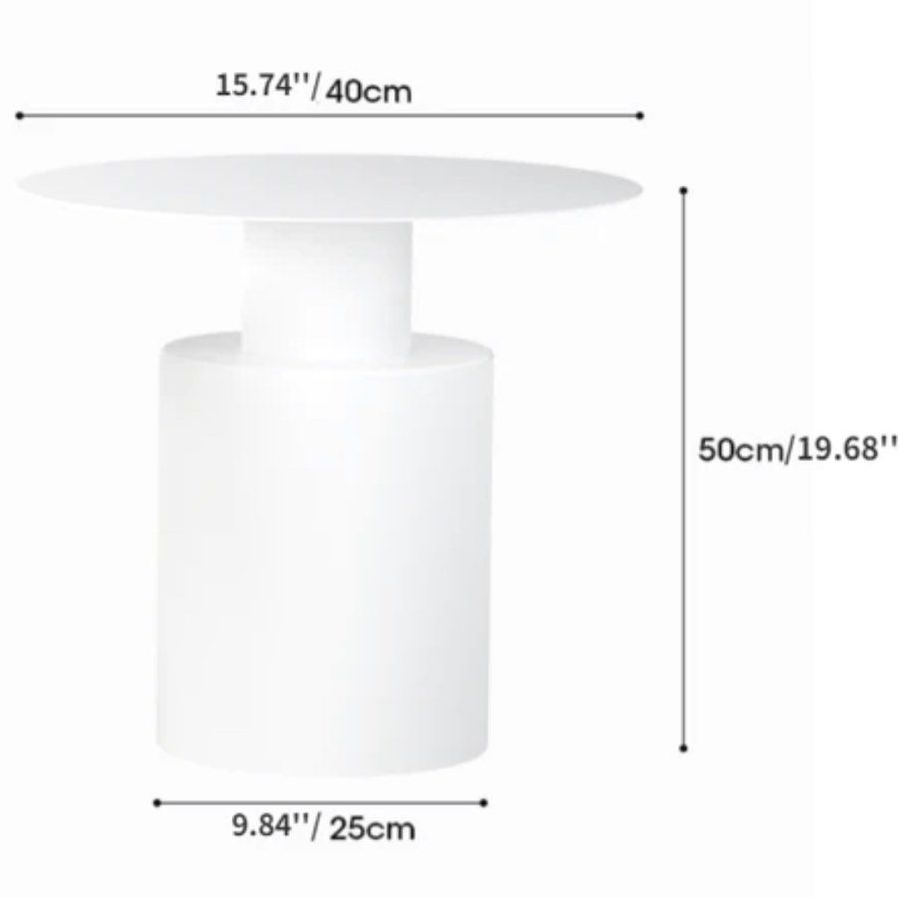 CARLOS Round Side Table - Radical Homes Singapore
