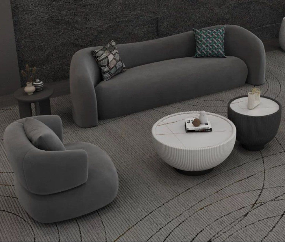 MARSHEL Modern Velvet Sofa - Radical Homes Singapore