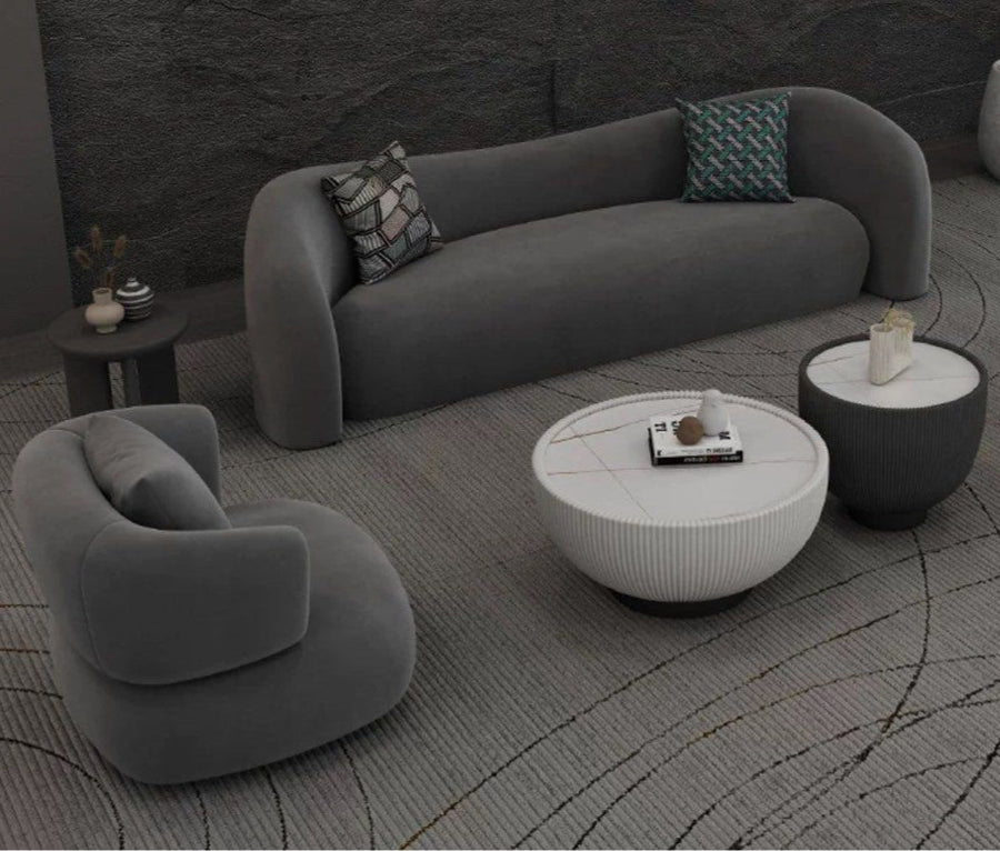 MARSHEL Modern Velvet Sofa - Radical Homes Singapore