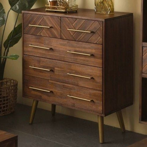 DOMITIANA Herringbone Chest Of Drawers - Radical Homes Singapore