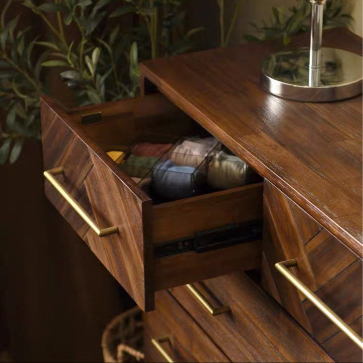 DOMITIANA Herringbone Chest Of Drawers - Radical Homes Singapore