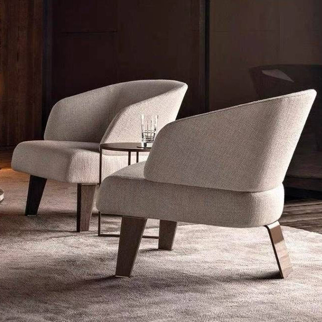 CHLOE Modern Fabric Lounge Chair Armchair - Radical Homes Singapore