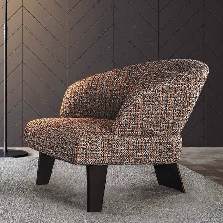 CHLOE Modern Fabric Lounge Chair Armchair - Radical Homes Singapore