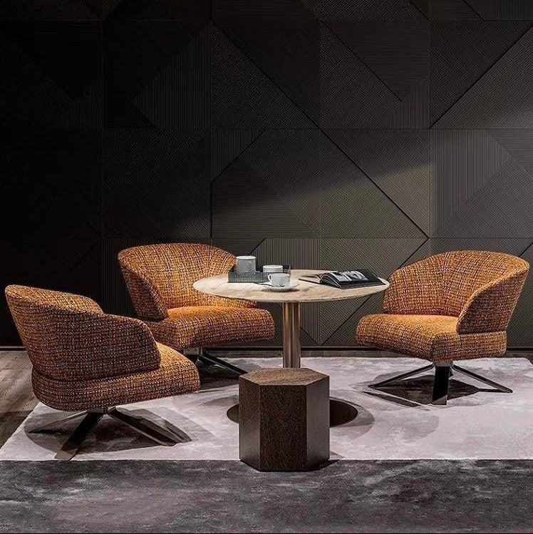 CHLOE Modern Fabric Lounge Chair Armchair - Radical Homes Singapore