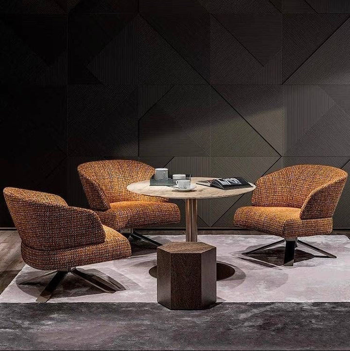 CHLOE Modern Fabric Lounge Chair Armchair - Radical Homes Singapore