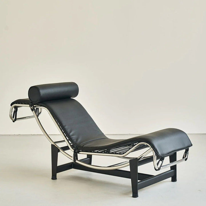 MATVEY Charles Leather Chaise Lounge - Radical Homes Singapore