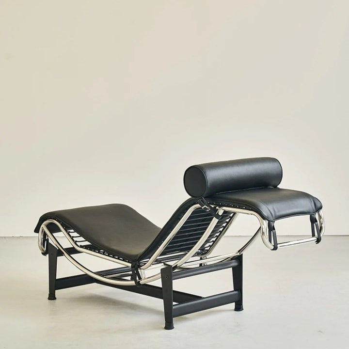 MATVEY Charles Leather Chaise Lounge - Radical Homes Singapore