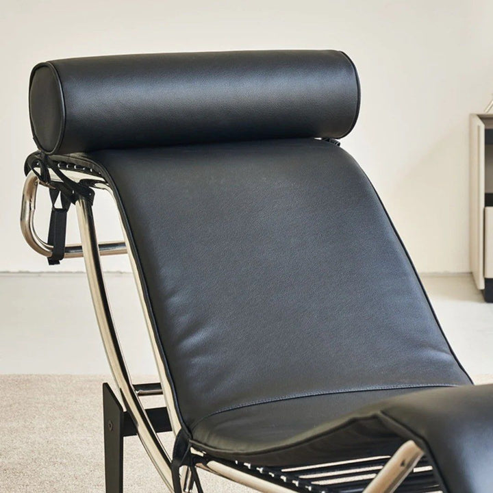 MATVEY Charles Leather Chaise Lounge - Radical Homes Singapore