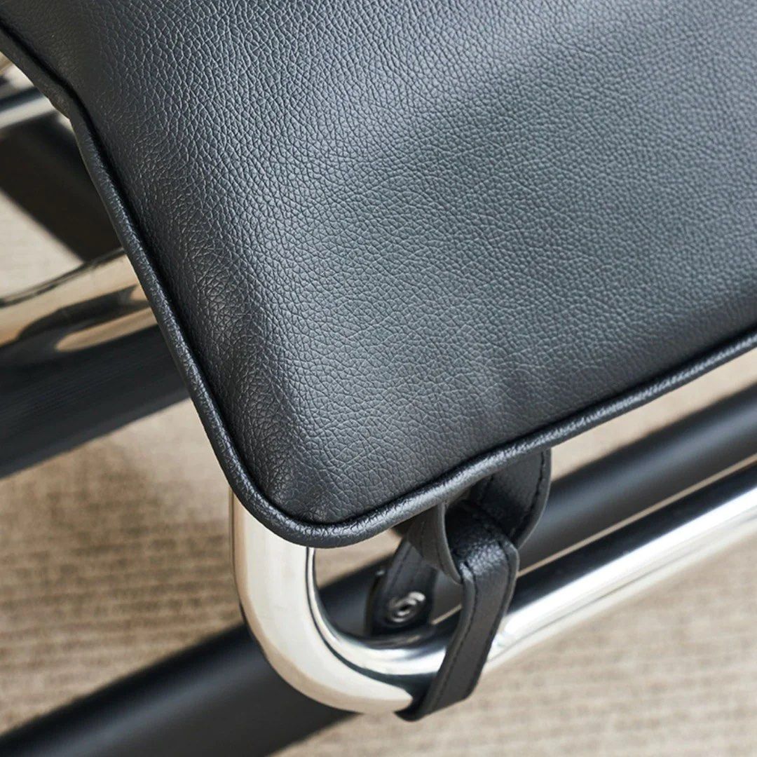 MATVEY Charles Leather Chaise Lounge - Radical Homes Singapore
