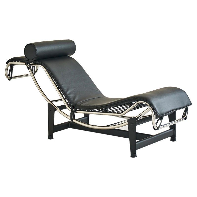 MATVEY Charles Leather Chaise Lounge - Radical Homes Singapore