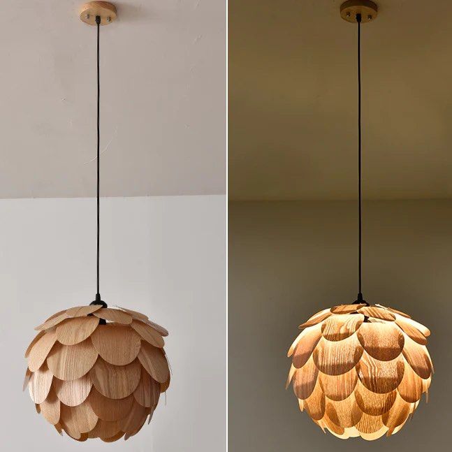 MAVA Single Globe Pendant with Scale Accents - Radical Homes Singapore