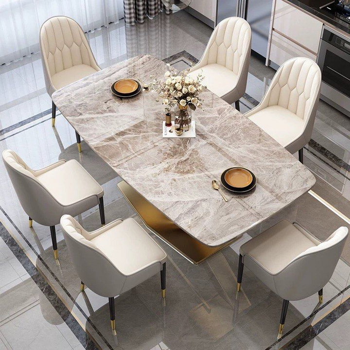 MITCHELL Modern Sintered Stone Dining Table - Radical Homes Singapore
