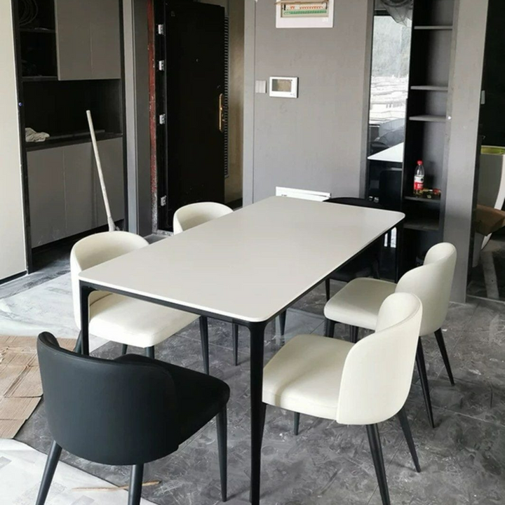 MELLIGAN Minimalist Sintered Stone Dining Table - Radical Homes Singapore