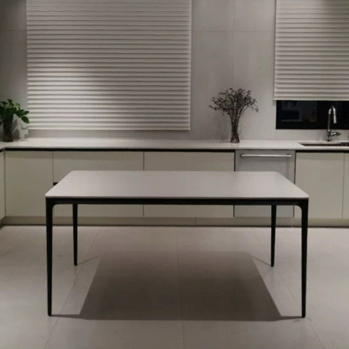 MELLIGAN Minimalist Sintered Stone Dining Table - Radical Homes Singapore