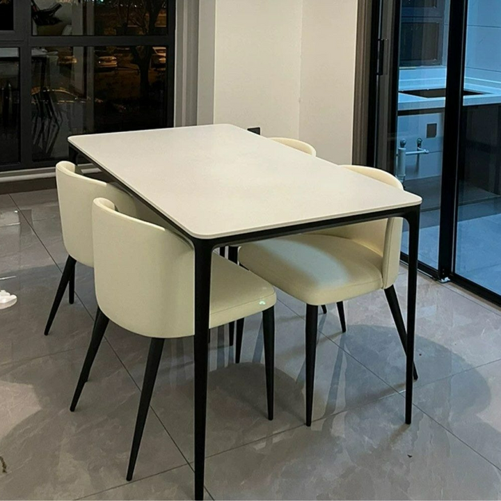 MELLIGAN Minimalist Sintered Stone Dining Table - Radical Homes Singapore