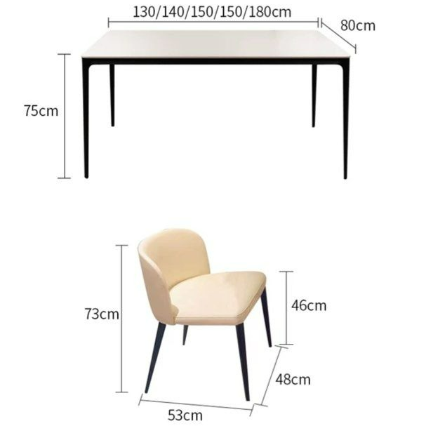 MELLIGAN Minimalist Sintered Stone Dining Table - Radical Homes Singapore