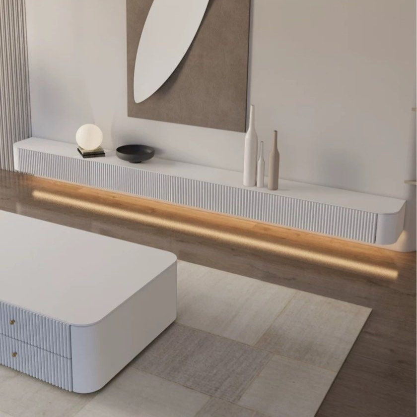GURI Modern LED TV Console & Coffee Table - Radical Homes Singapore
