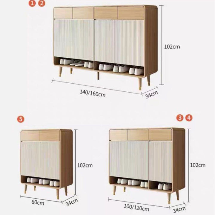MAEVORI Japandi Shoe Cabinet - Cassa Haus Singapore