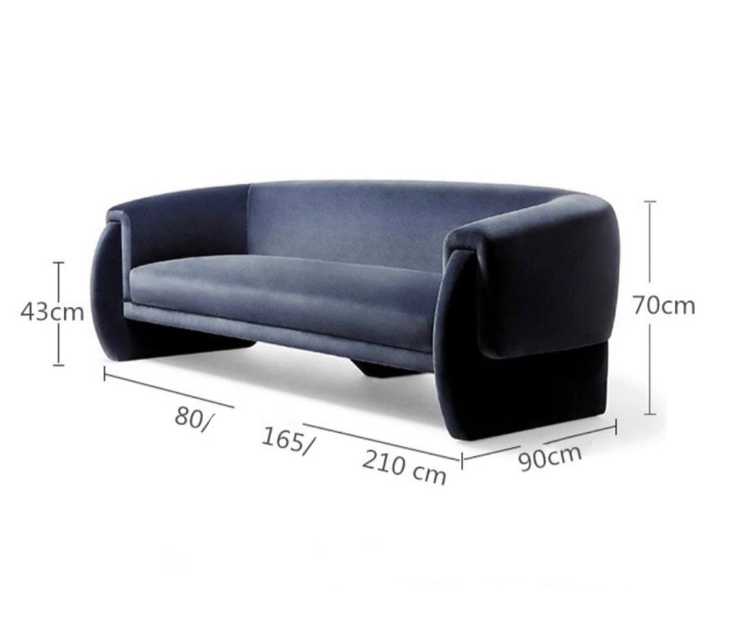 ERANOIR Modern Velvet Sofa - Radical Homes Singapore