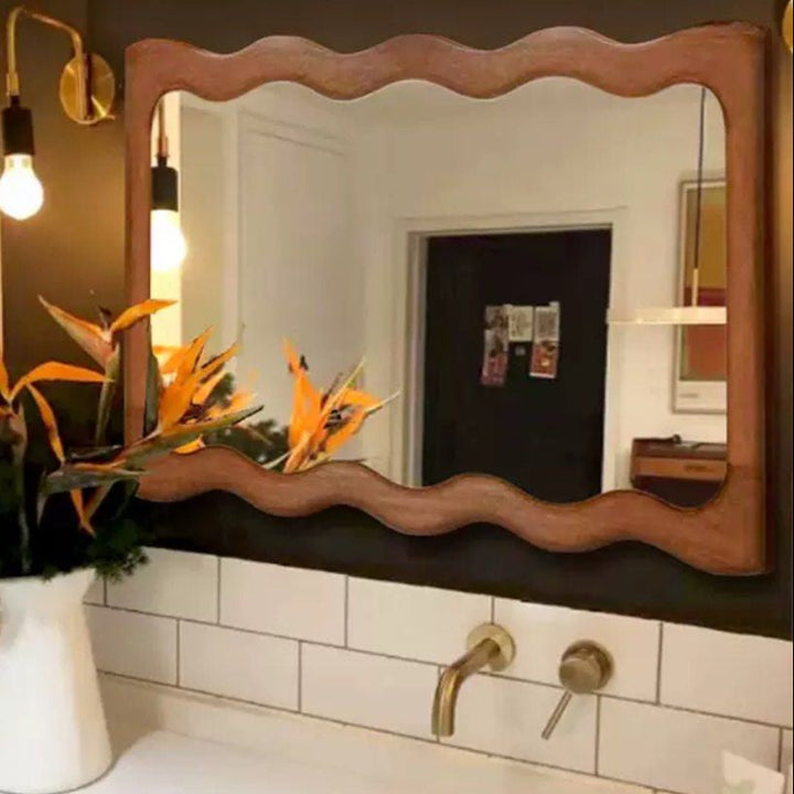 MAZAL Modern Curvy Wall Mirror - Radical Homes Singapore
