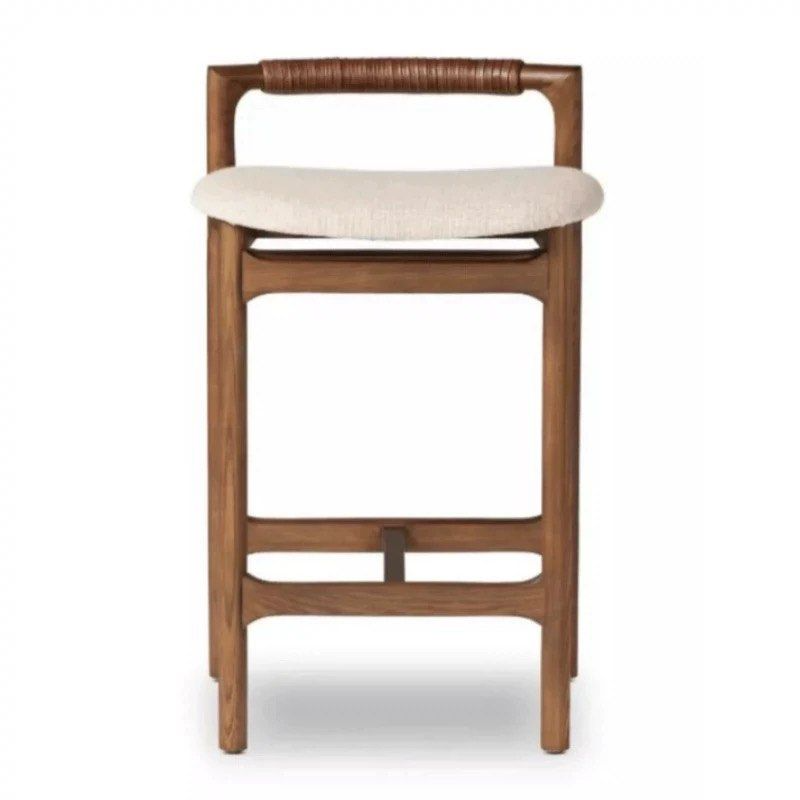 MALDINE Modern Solid Wood Bar Stool - Radical Homes Singapore