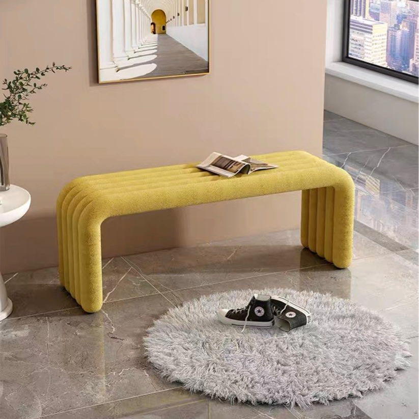 TARRYN Modern Boucle Bench - Radical Homes Singapore